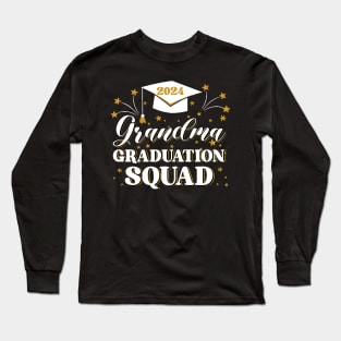 2024 graduation squad custom with name tee Personalized grad squad 2024 Congrats Grad Class of 2024 Graduation copy Long Sleeve T-Shirt